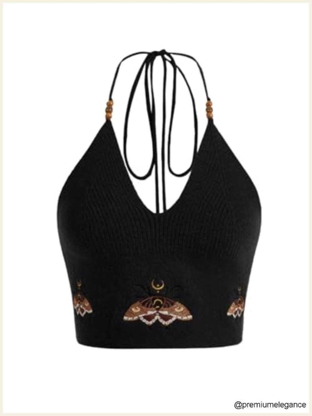 Y2k Crochet Halter Crop Top Going Out Boho Western Cowgirl Tank